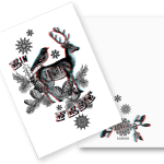 Klappkarte Weihnacht 3D edition dreiklein