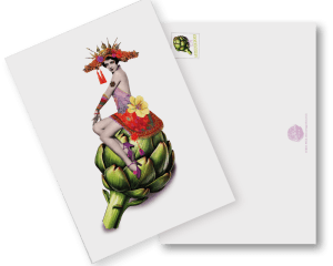 Postkarte Gemüse "Les Demoiselles Légumes"