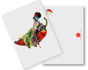 Postkarte Gemüse "Les Demoiselles Légumes"